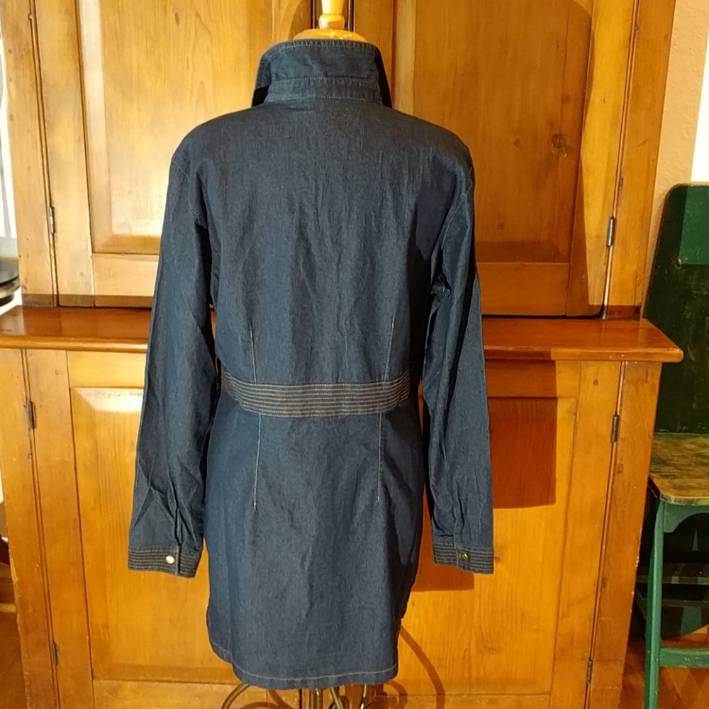 Denim Button-Up Dress - image 3
